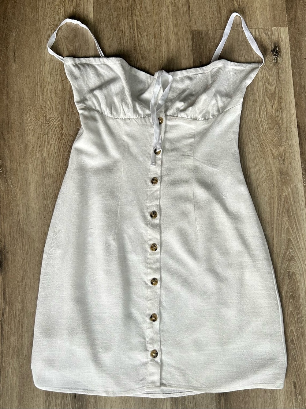 Commense Darling Linen Blend Mini Dress